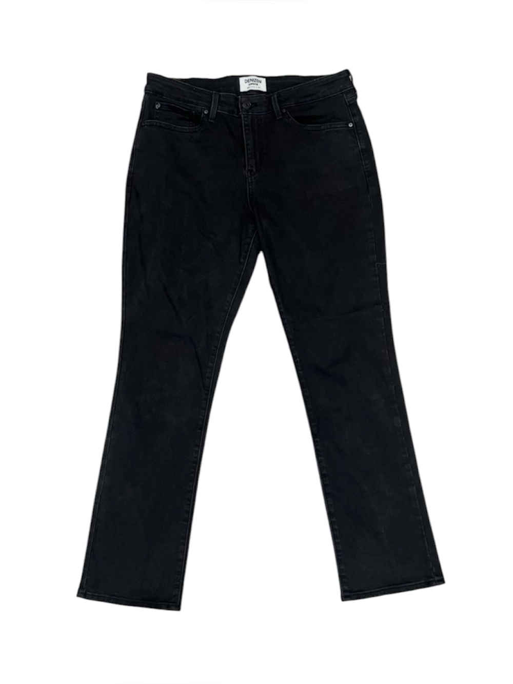 Denizen from Levi's women's mid-rise slim black jeans Stretchy size 12 31x30